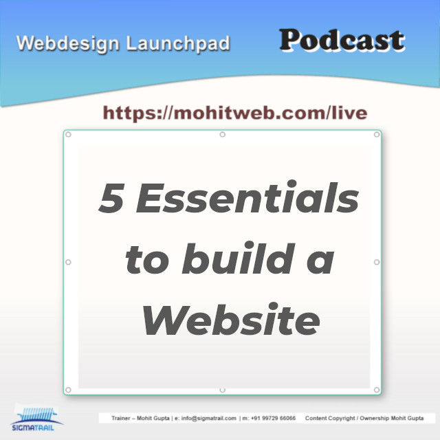 Podcast – Essential Requirements for a Website