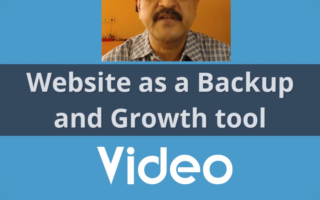 Video – Website as a backup and growth tool